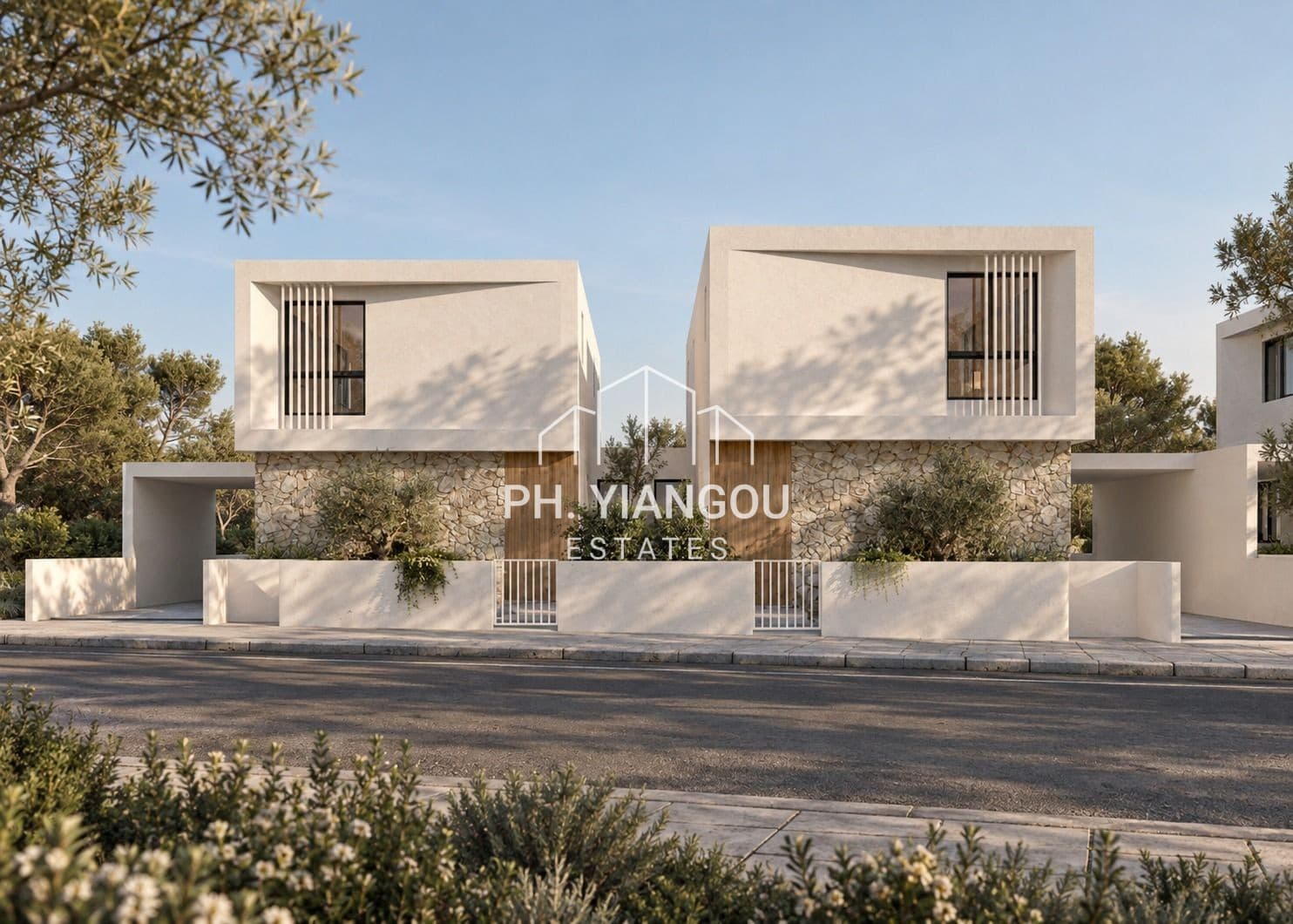 Off-plan 3 Bedroom Semi-Detached House for Sale in Kokkinotrimithia