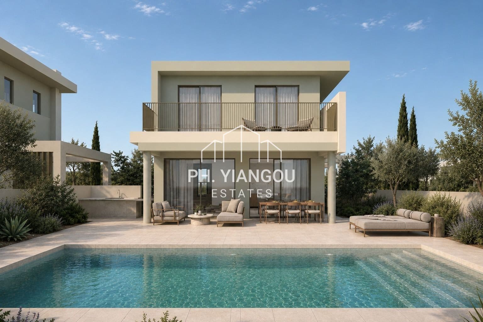 Under construction 3 Bedroom Detached House for Sale in Perivolia Larnakas - 100 meters from the beach